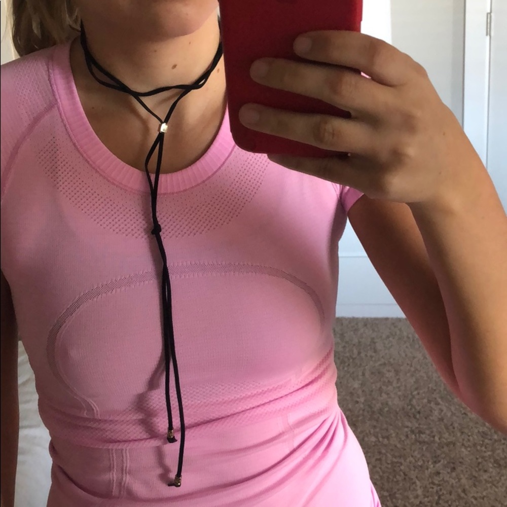 Adjustable black and gold string choker necklace